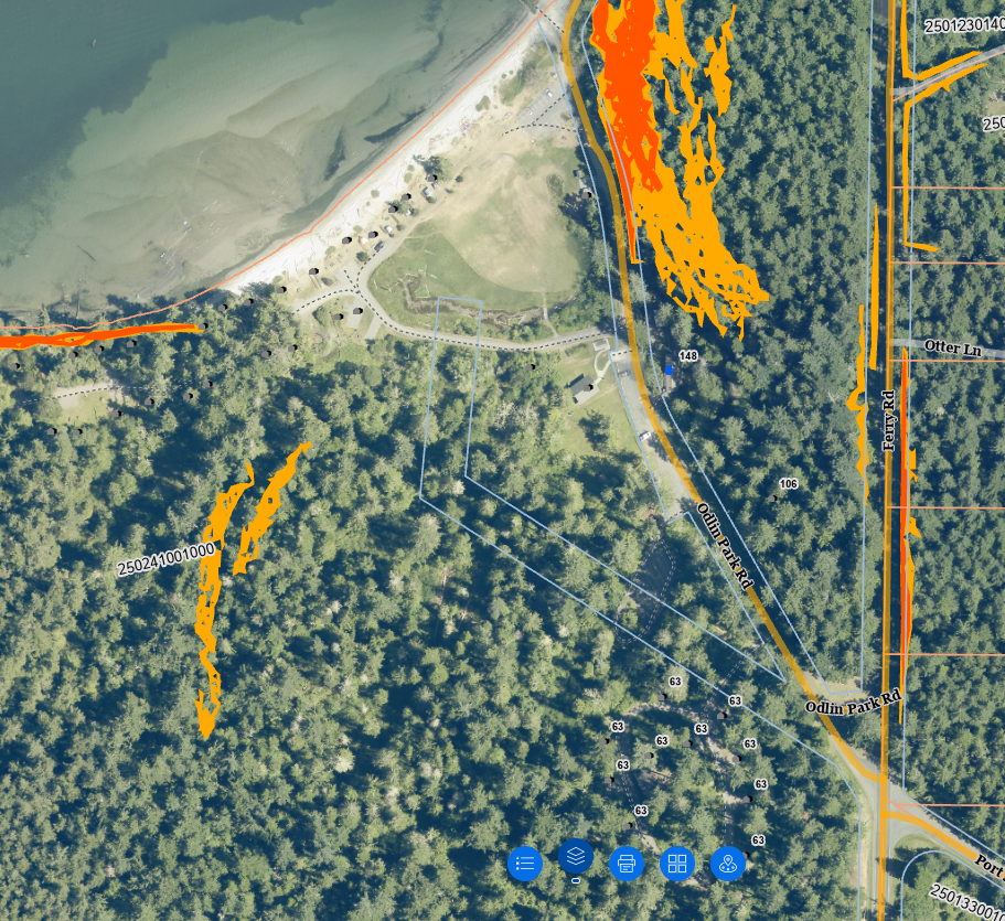 50 and 30 percent slopes