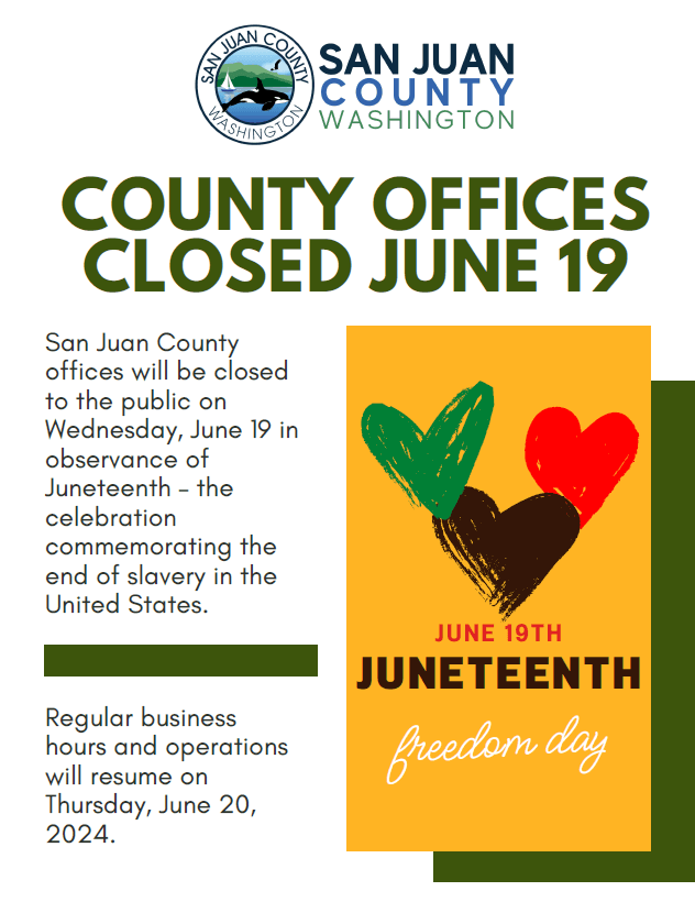 County offices closed poster